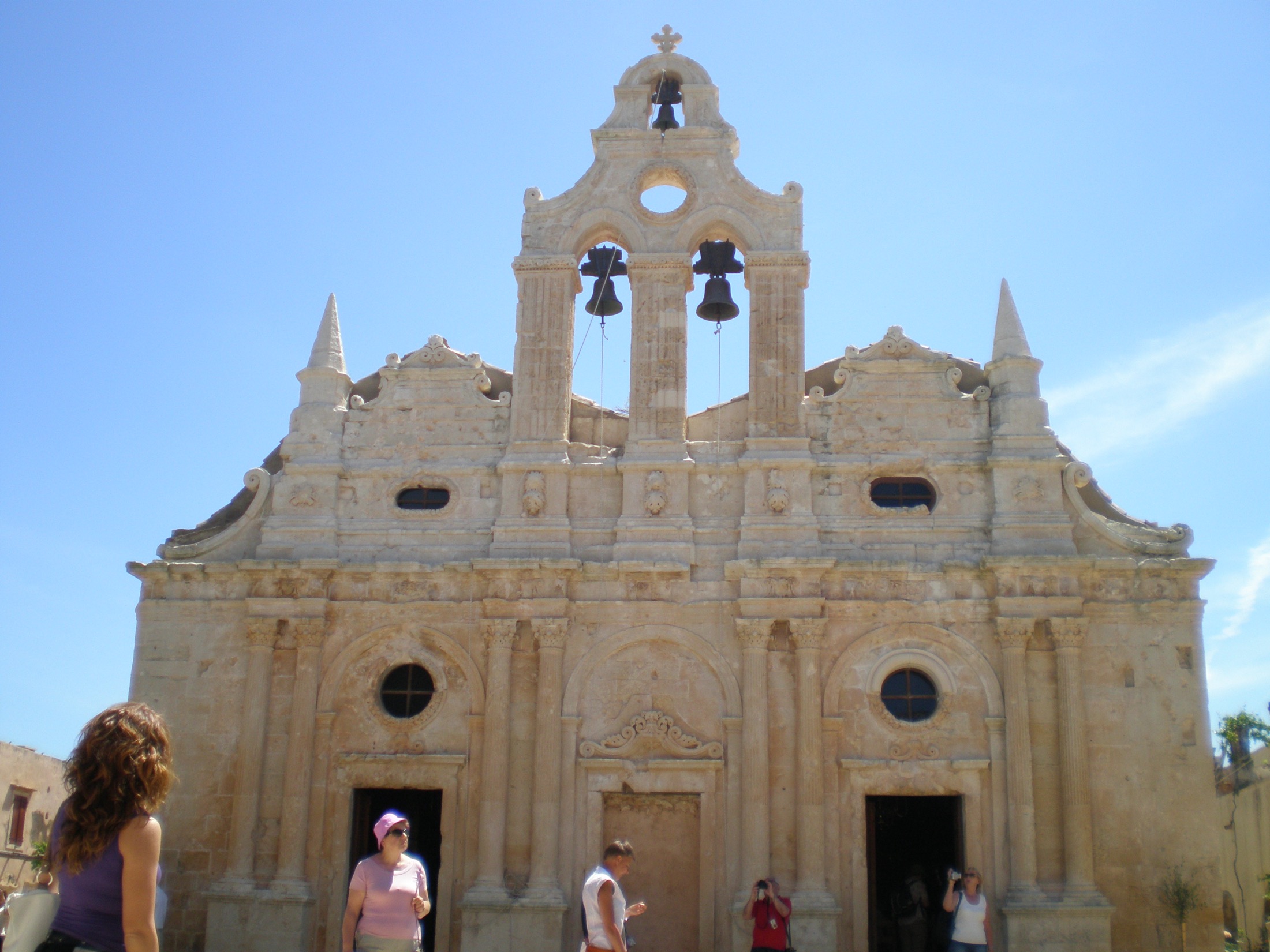 Arkadi Monastery exterior in Rethymno, Crete