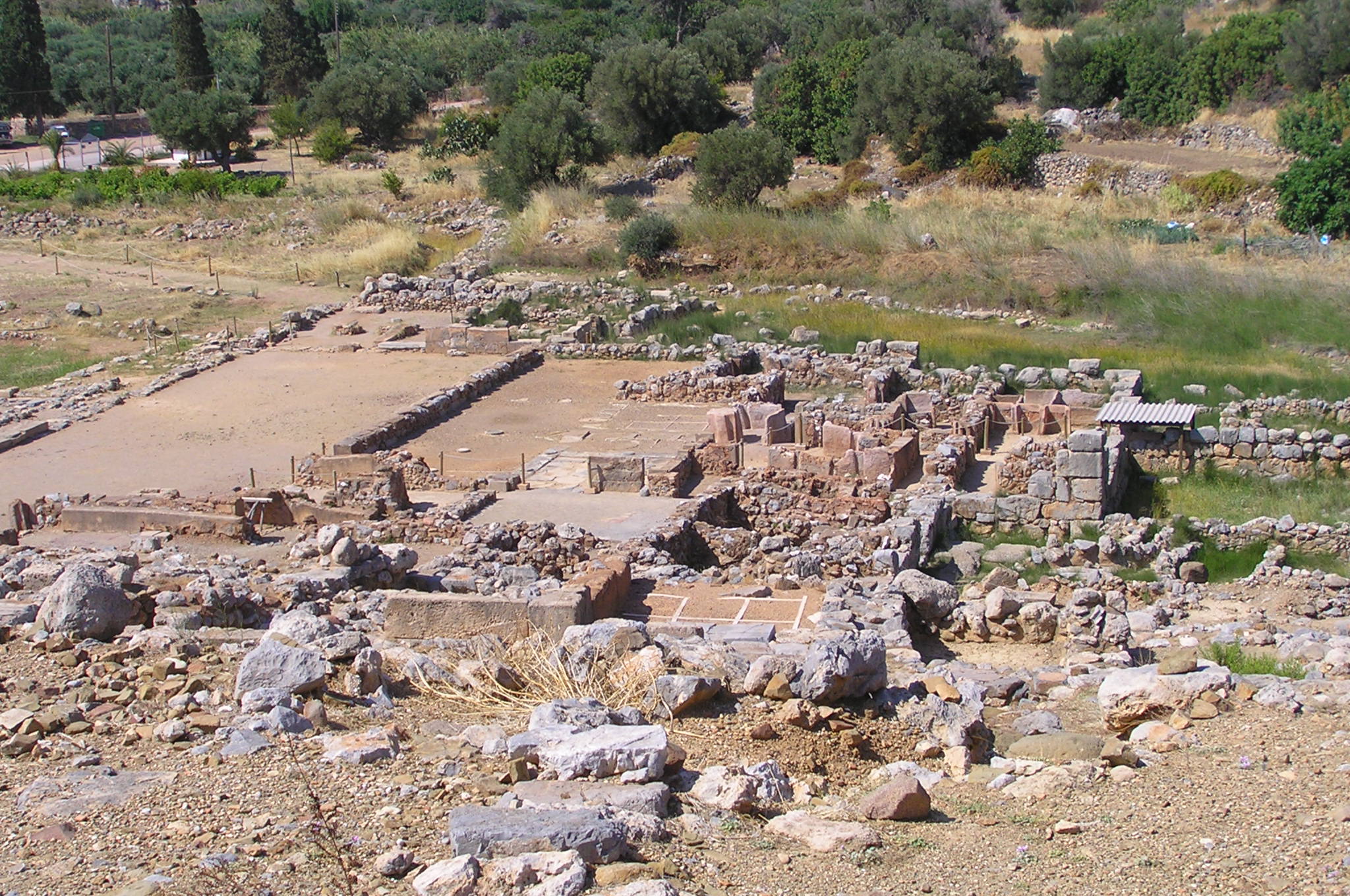 Stone remains of Zakros Palace in eastern Crete